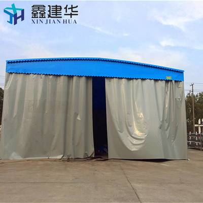 韶关乳源农村楼顶雨棚与停车棚电动推拉蓬价格与选购参考